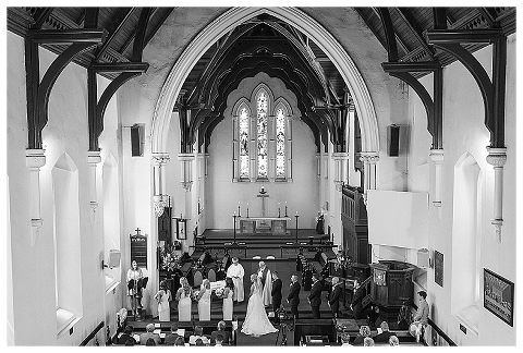 Wedding ceremony in st george church